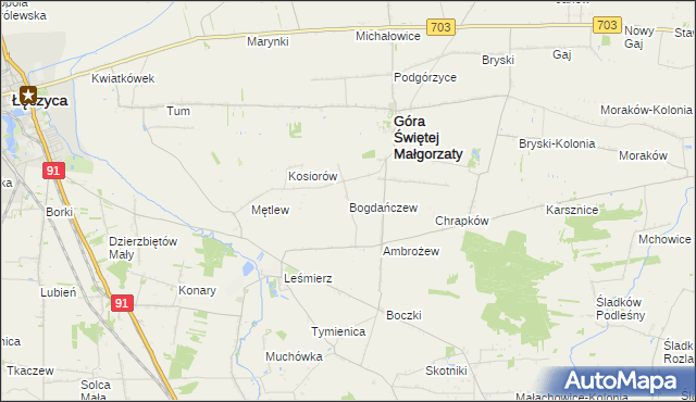 mapa Bogdańczew, Bogdańczew na mapie Targeo