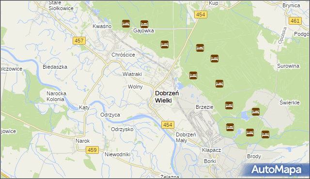 mapa Dobrzeń Wielki, Dobrzeń Wielki na mapie Targeo