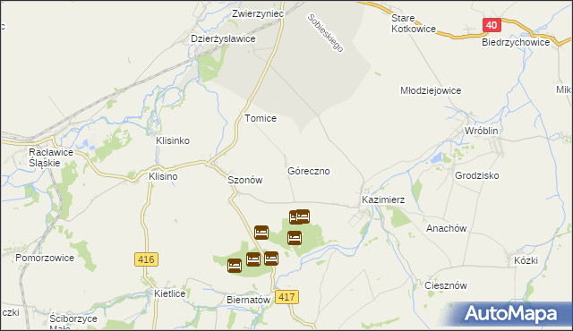 mapa Góreczno, Góreczno na mapie Targeo