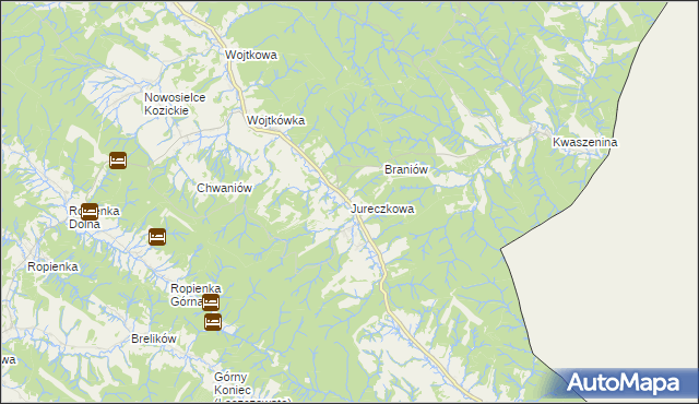 mapa Jureczkowa, Jureczkowa na mapie Targeo