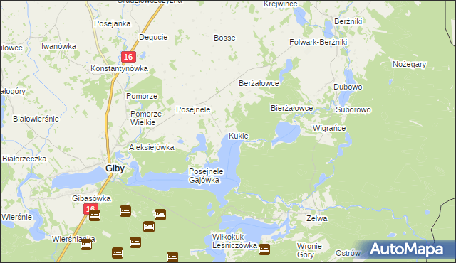 mapa Kukle, Kukle na mapie Targeo