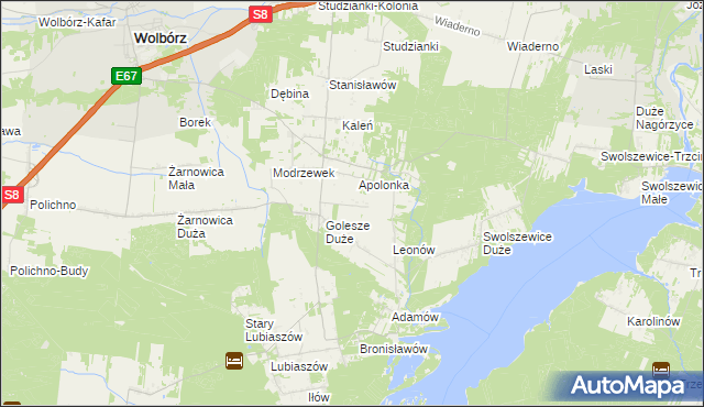 mapa Marianów gmina Wolbórz, Marianów gmina Wolbórz na mapie Targeo
