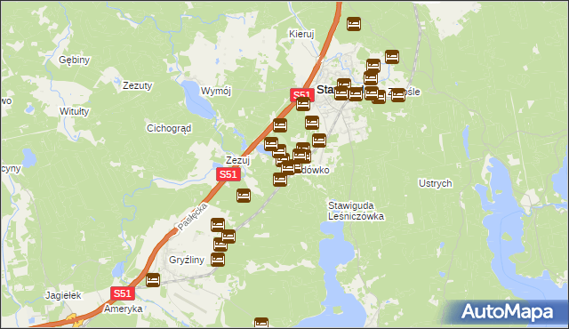 mapa Miodówko, Miodówko na mapie Targeo