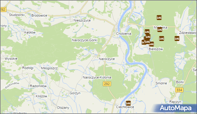 mapa Naroczyce, Naroczyce na mapie Targeo