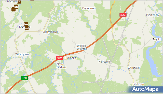 mapa Nowe Sadłuki gmina Frombork, Nowe Sadłuki gmina Frombork na mapie Targeo