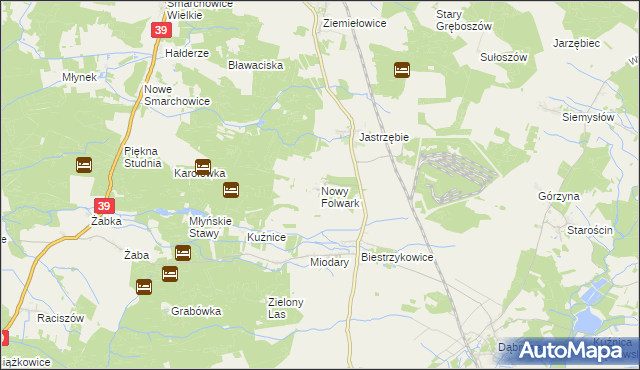 mapa Nowy Folwark gmina Namysłów, Nowy Folwark gmina Namysłów na mapie Targeo