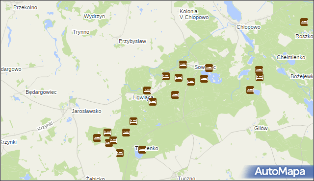 mapa Pluskocin gmina Krzęcin, Pluskocin gmina Krzęcin na mapie Targeo