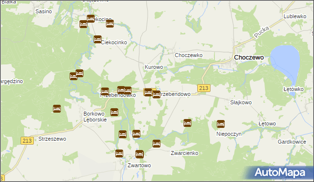 mapa Przebendowo, Przebendowo na mapie Targeo