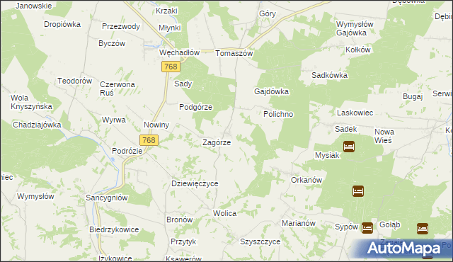 mapa Przecławka, Przecławka na mapie Targeo