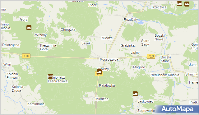mapa Rossoszyca, Rossoszyca na mapie Targeo