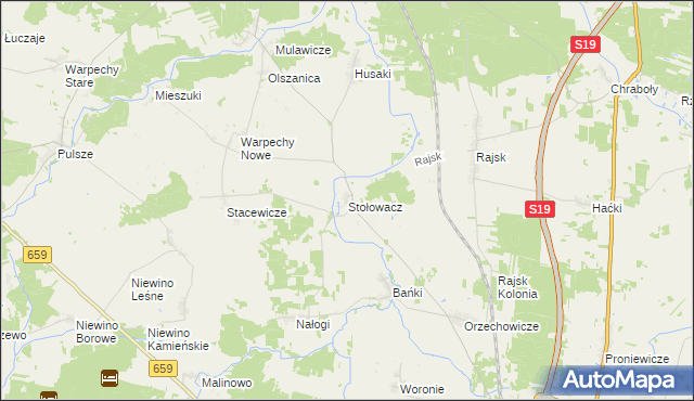 mapa Stołowacz, Stołowacz na mapie Targeo