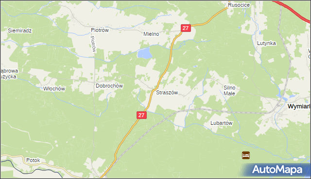 mapa Straszów gmina Przewóz, Straszów gmina Przewóz na mapie Targeo