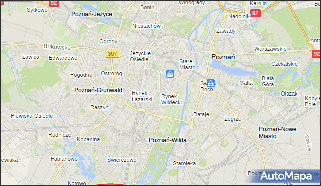 mapa Rynek Wildecki, Rynek Wildecki na mapie Targeo