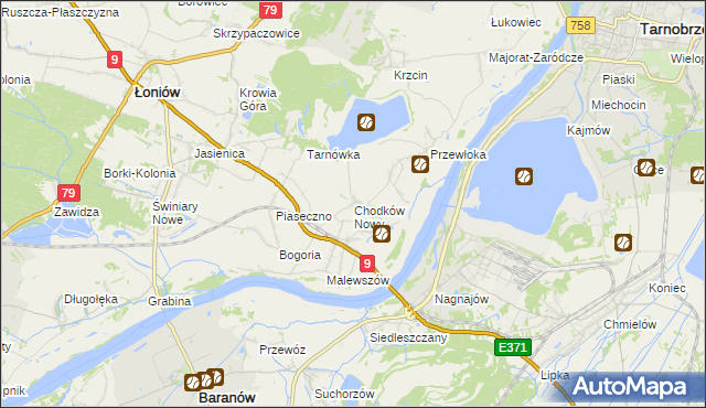 mapa Chodków Nowy, Chodków Nowy na mapie Targeo