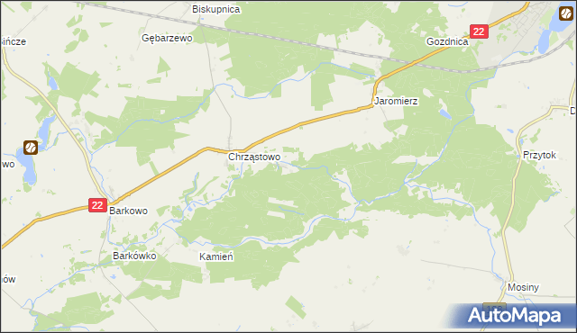 mapa Chrząstówko, Chrząstówko na mapie Targeo