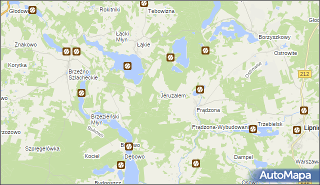 mapa Jeruzalem, Jeruzalem na mapie Targeo