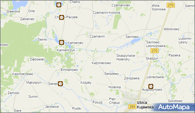 mapa Karczówek gmina Topólka, Karczówek gmina Topólka na mapie Targeo