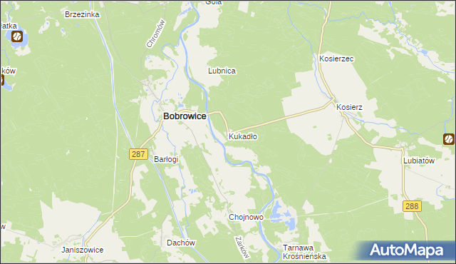 mapa Kukadło, Kukadło na mapie Targeo