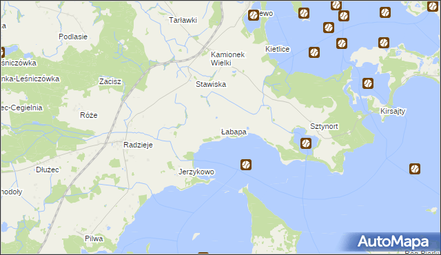 mapa Łabapa, Łabapa na mapie Targeo