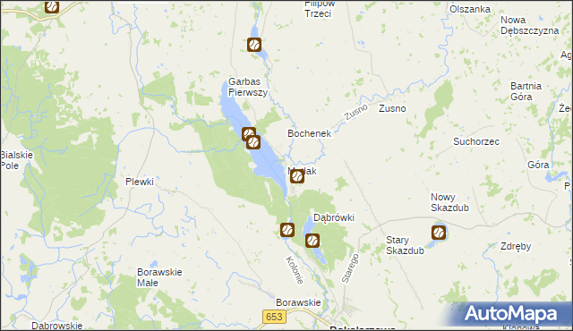 mapa Matłak, Matłak na mapie Targeo