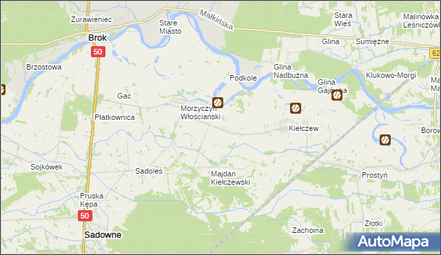 mapa Morzyczyn-Włóki, Morzyczyn-Włóki na mapie Targeo