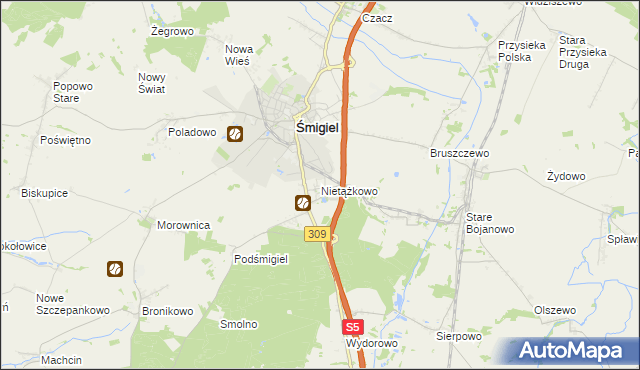 mapa Nietążkowo, Nietążkowo na mapie Targeo