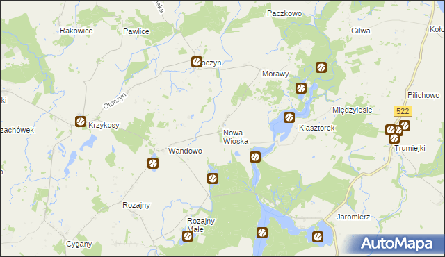 mapa Nowa Wioska gmina Gardeja, Nowa Wioska gmina Gardeja na mapie Targeo