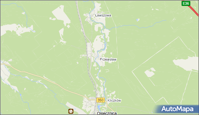mapa Przejęsław, Przejęsław na mapie Targeo