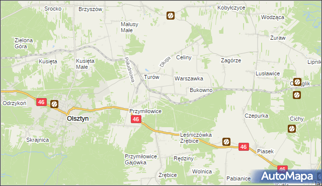 mapa Przymiłowice-Podgrabie, Przymiłowice-Podgrabie na mapie Targeo