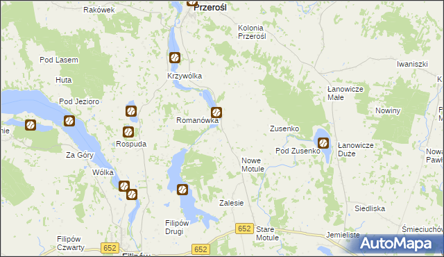 mapa Przystajne, Przystajne na mapie Targeo