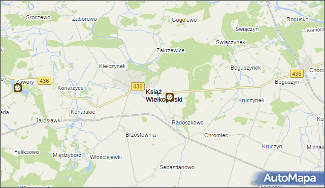 mapa Radoszkowo Drugie, Radoszkowo Drugie na mapie Targeo