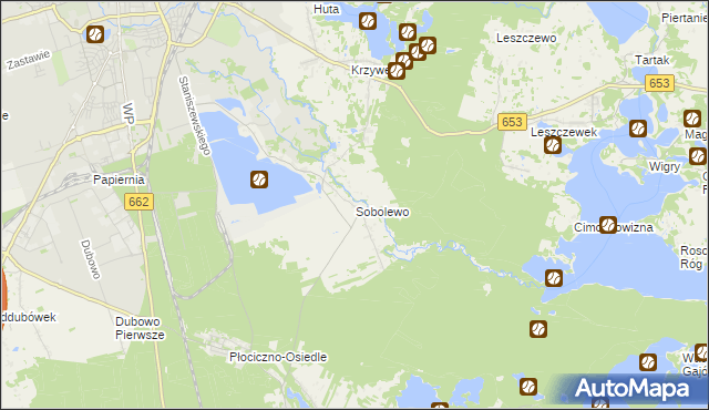 mapa Sobolewo gmina Suwałki, Sobolewo gmina Suwałki na mapie Targeo