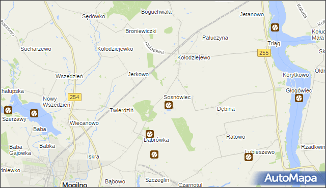 mapa Sosnowca, Sosnówiec na mapie Targeo