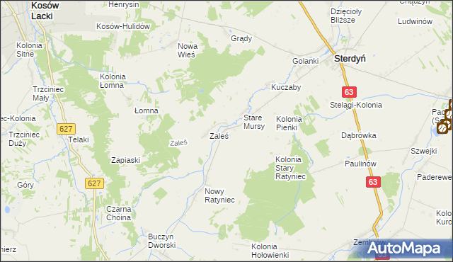mapa Stary Ratyniec, Stary Ratyniec na mapie Targeo