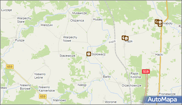 mapa Stołowacz, Stołowacz na mapie Targeo