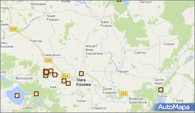 mapa Strzelki, Strzelki na mapie Targeo