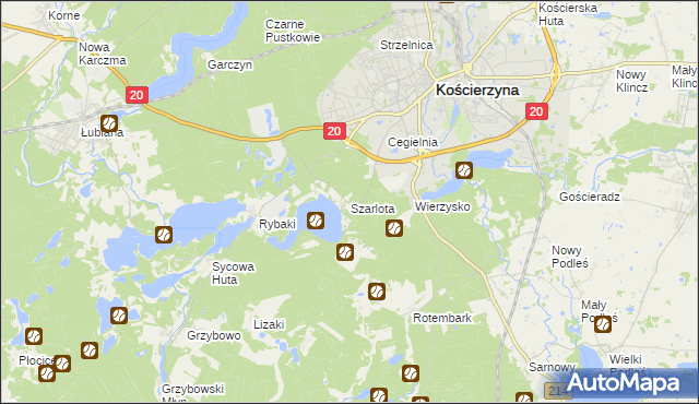 mapa Szarlota, Szarlota na mapie Targeo