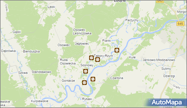 mapa Tabory-Rzym, Tabory-Rzym na mapie Targeo