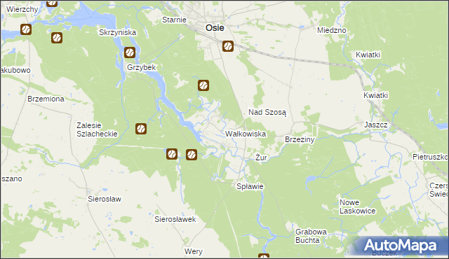 mapa Wałkowiska, Wałkowiska na mapie Targeo