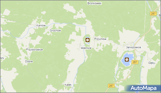 mapa Wełmice, Wełmice na mapie Targeo