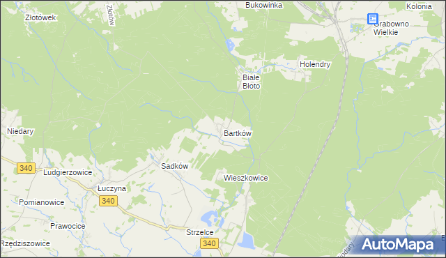 mapa Bartków gmina Dobroszyce, Bartków gmina Dobroszyce na mapie Targeo