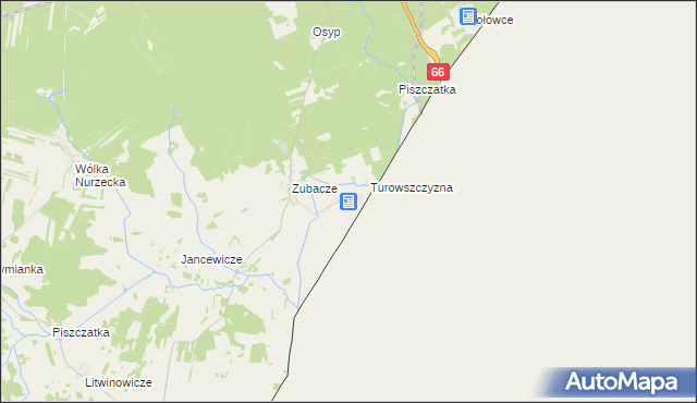 mapa Bobrówka gmina Czeremcha, Bobrówka gmina Czeremcha na mapie Targeo