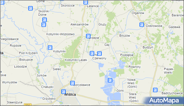 mapa Chotel Czerwony, Chotel Czerwony na mapie Targeo