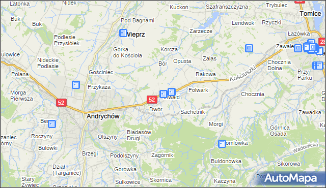 mapa Inwałd, Inwałd na mapie Targeo