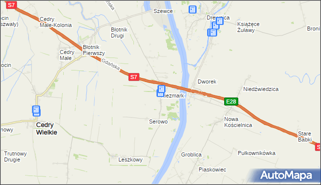 mapa Kiezmark, Kiezmark na mapie Targeo