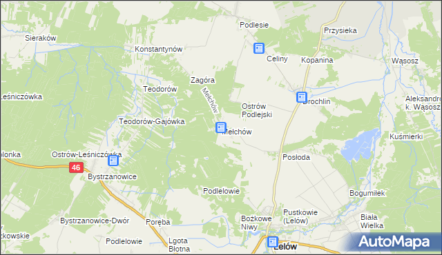 mapa Mełchów, Mełchów na mapie Targeo