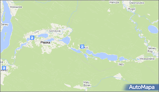mapa Perkuć, Perkuć na mapie Targeo