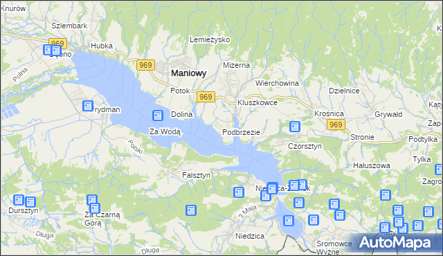 mapa Podbrzezie gmina Czorsztyn, Podbrzezie gmina Czorsztyn na mapie Targeo