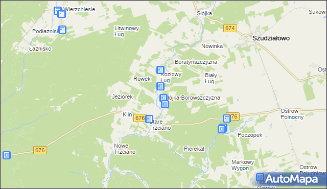 mapa Słójka-Borowszczyzna, Słójka-Borowszczyzna na mapie Targeo