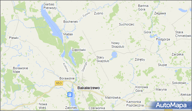 mapa Stary Skazdub, Stary Skazdub na mapie Targeo